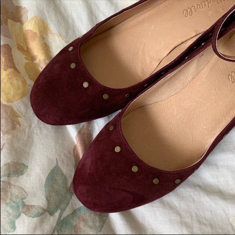 Madewell Wine Block Heels - Picture 5 of 8